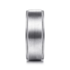 14K Two-Tone Gold 8mm – Satin Finish Milgrain Beveled Men’s Wedding Band Gabriel 51