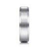 14K Gold 6mm – Satin Finish Beveled Edge Men’s Wedding Band Gabriel 82