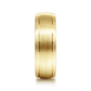 14K Gold 7mm – Satin Finish Grooved Accents Men’s Wedding Band Gabriel 51