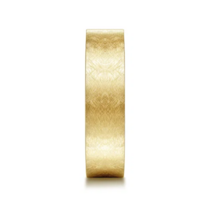 14K Gold 6mm – Flat Brushed Finish Men’s Wedding Band Gabriel 17