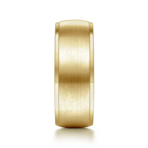 14K Gold 8mm – Satin Finish Men’s Wedding Band Gabriel 25