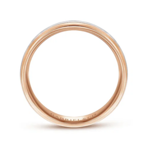 14K Two-Tone Gold 6mm – Satin Finish Men’s Wedding Band Gabriel 20