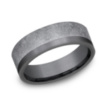 Tantalum 7mm – Swirl Off-Center Men’s Wedding Band Ammara Stone 5