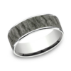 14K Gold and Tantalum 7.5mm – Rock Men’s Wedding Band Ammara Stone 38