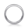 14K Gold 6mm – Satin Finish Milgrain Channels Men’s Wedding Band Gabriel 42