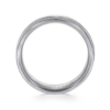 14K Two-Tone Gold 6mm – Hammered Finish Milgrain Men’s Wedding Band Gabriel 76