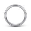 14K Two-Tone Gold 8mm – Satin Finish Grooved Men’s Wedding Band Gabriel 50