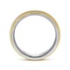 14K Two-Tone Gold 6mm – Double-Milgrain Men’s Wedding Band Gabriel 53
