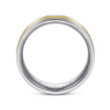 14K Two-Tone Gold 7mm – Three-Row Satin Men’s Wedding Band Gabriel 52