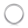 14K Gold 6mm – Sandblast Vertical Etching Men’s Wedding Band Gabriel 50