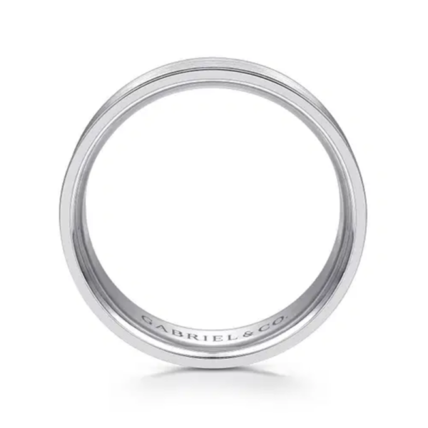 14K Gold 7mm - Satin Finish Men's Wedding Band - Image 11