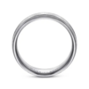 14K Gold 7mm – Horizontal Brush Grooved Men’s Wedding Band Gabriel 42