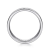 14K Gold 6mm – Satin Finish Polished Edges Men’s Wedding Band Gabriel 42
