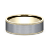 14K Gold and Tantalum 7mm – Satin Knurled Men’s Wedding Band Ammara Stone 46