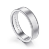 14K Gold 6mm – Sandblast Finish Milgrain Edges Men’s Wedding Band Gabriel 44