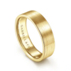 14K Gold 6mm – Flat Satin Finish Men’s Wedding Band Gabriel 71