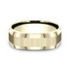 14K Gold 7mm – Four-Sided Satin Men’s Wedding Band Benchmark 57