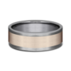 14K Gold and Tantalum 8mm – Satin Men’s Wedding Band Ammara Stone 31