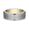 14K Gold and Tantalum 6.5mm – Sleeved Men’s Wedding Band Ammara Stone 37