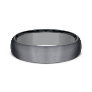 Tantalum 6mm - Satin Rounded Men's Wedding Band