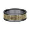 14K Gold and Tantalum 8mm – Wood Split Men’s Wedding Band Ammara Stone 61