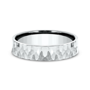 14K Gold 5mm – Hammered Finish Men’s Wedding Band Benchmark 31