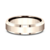 14K Gold 6.5mm – Polished Beveled Men’s Wedding Band Benchmark 34