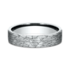 14K Gold 5mm – Fractured Rock Pattern Men’s Wedding Band Benchmark 31
