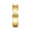 14K Gold 6mm – Satin Finish Beveled Edge Men’s Wedding Band Gabriel 74