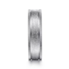 14K Gold 6mm – Sandblast Vertical Etching Men’s Wedding Band Gabriel 51
