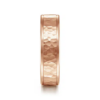 14K Gold 6mm – Flat Hammered Finish Men’s Wedding Band Gabriel 77