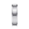 14K Gold 6mm – Satin Finish Polished Edges Men’s Wedding Band Gabriel 43