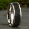 14K Gold and Black Titanium 8mm – Ottoman Men’s Wedding Band Benchmark 33