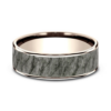 14K Gold and Tantalum 7.5mm – Rock Men’s Wedding Band Ammara Stone 34