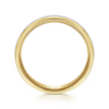 14K Two-Tone Gold 6mm – Satin Finish Men’s Wedding Band Gabriel 42
