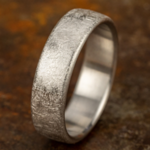 14K Gold 6.5mm – Swirl Finish Men’s Wedding Band Benchmark 15