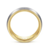 14K Two-Tone Gold 8mm – Satin Finish Men’s Wedding Band Gabriel 46