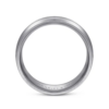 14K Two-Tone Gold 8mm – Grooved Center Milgrain Men’s Wedding Band Gabriel 50