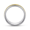 14K Two-Tone Gold 7mm – Milgrain Channel Men’s Wedding Band Gabriel 46