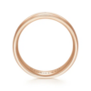 14K Gold 6mm – Satin Finish Milgrain Accent Men’s Wedding Band Gabriel 76