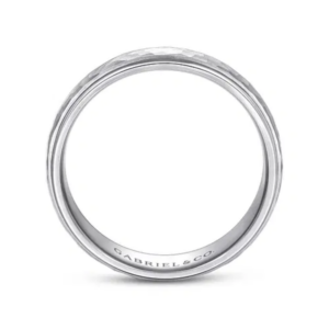 14K Gold 6mm – Hammered Finish Men’s Wedding Band Gabriel 20