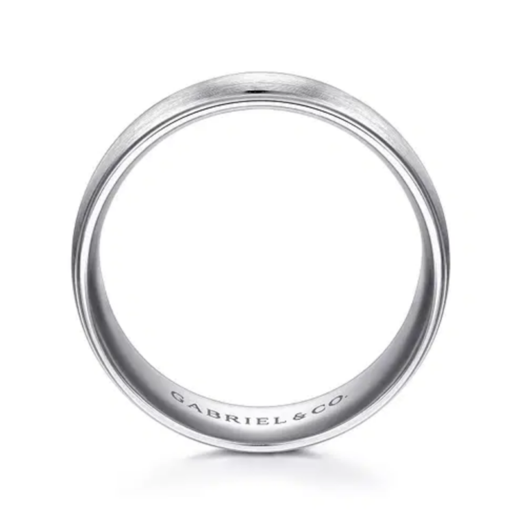 14K Gold 8mm – Satin Finish Men’s Wedding Band Gabriel 20