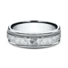 14K Gold 6.5mm – Hammer Milgrain Men’s Wedding Band Benchmark 28