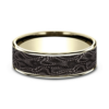 14K Gold and Tantalum 7.5mm – Snakeskin Men’s Wedding Band Ammara Stone 51