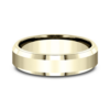 14K Gold 6.5mm – Polished Beveled Men’s Wedding Band Benchmark 31