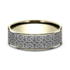 14K Gold and Tantalum 7.5mm – Celtic Men’s Wedding Band Ammara Stone 52