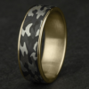 14K Gold and Tantalum 7.5mm – Camo Men’s Wedding Band Ammara Stone 39