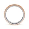 14K Two-Tone Gold 6mm – Double-Milgrain Men’s Wedding Band Gabriel 45
