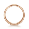 14K Gold 6mm – Satin Finish Beveled Edge Men’s Wedding Band Gabriel 77