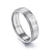 14K Two-Tone Gold 6mm – Vertical Etching Men’s Wedding Band Gabriel 45